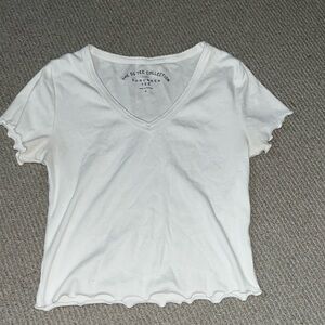 White V Neck Shirt